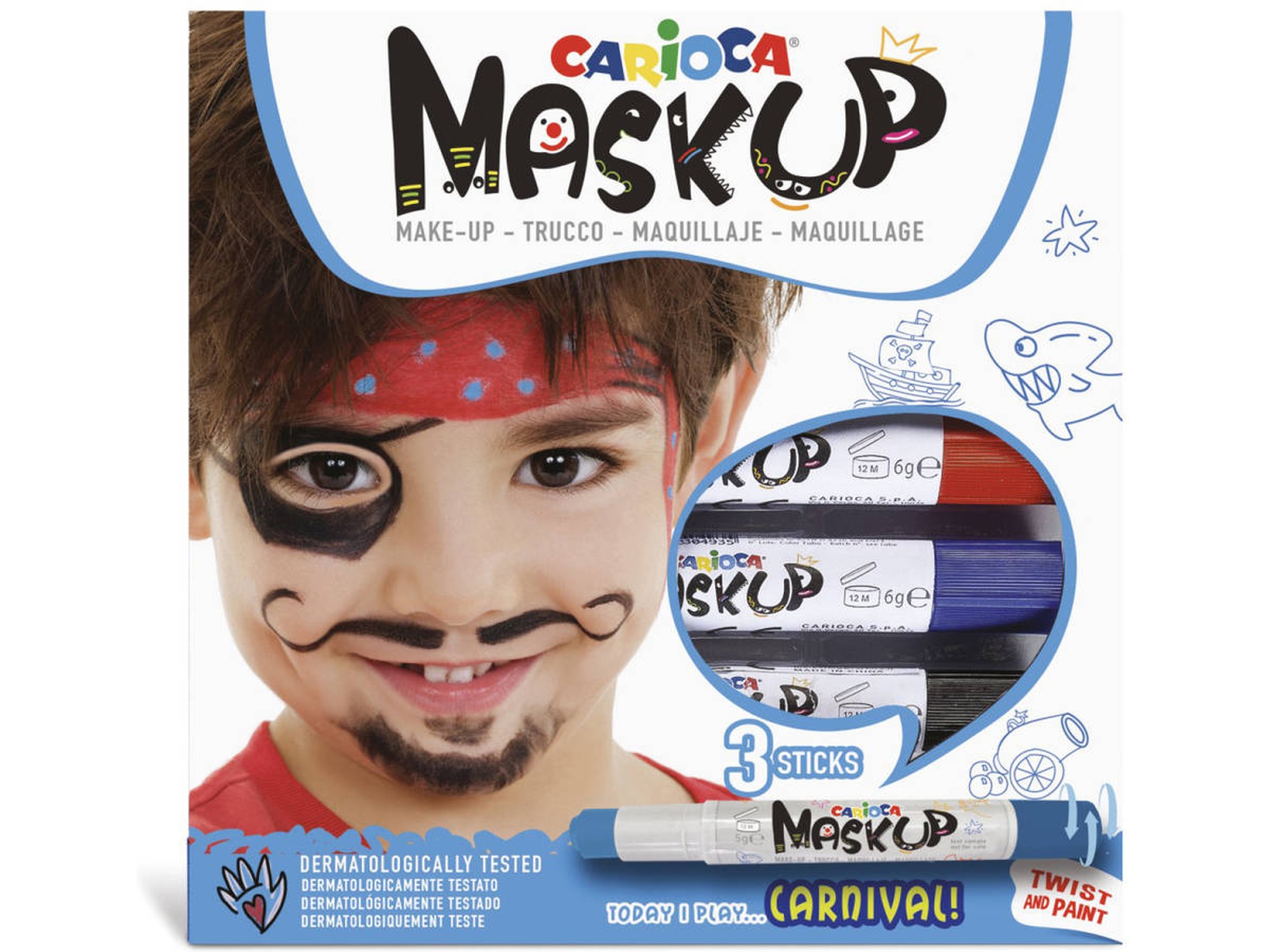 Pintura Facial CARIOCA Mask Up 43048 (3 Colores)
