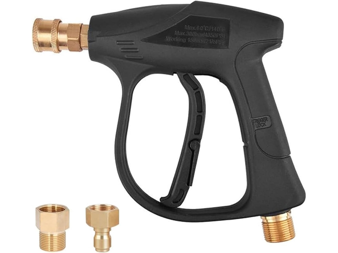 Pistola Hidrolavadora Presión 3000 Psi Pulverizadora Conexión M22 14mm 15mm Conector Rápido 3 8 1 4 Kit Alta