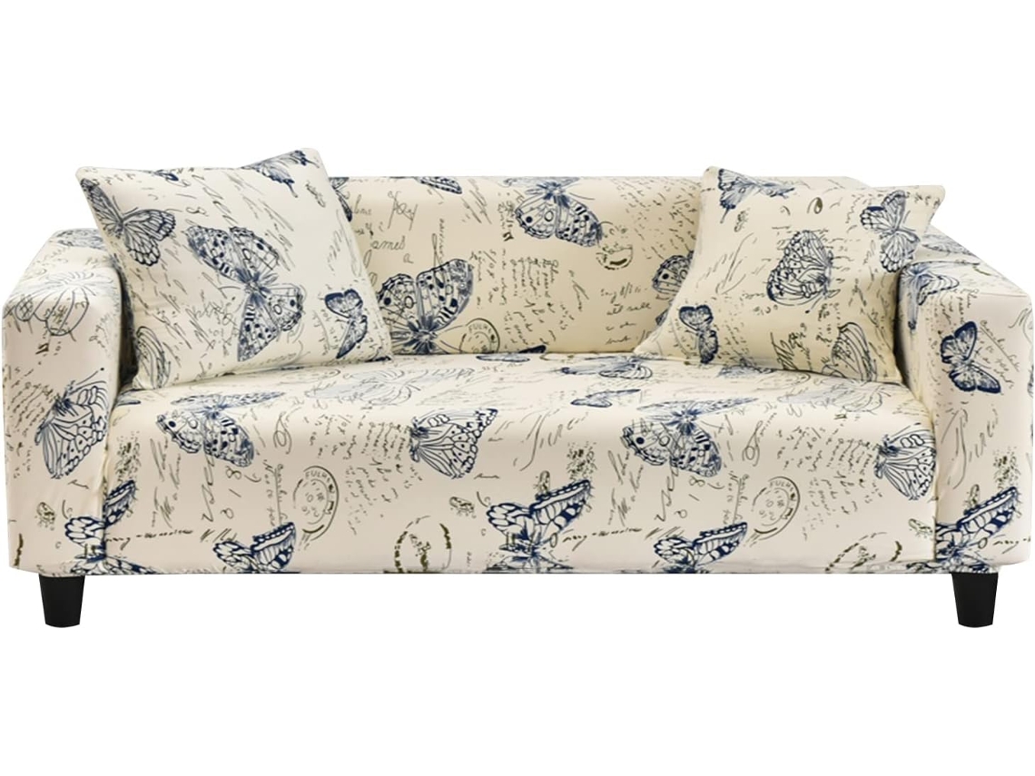 KOFIHETY Funda para Sofá Extensible Universal Decorativa Protectora para Sofá de 3 Plazas 190-230cm