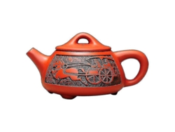Hervidores eléctricos Tetera de kungfú de arcilla púrpura, porcelana china, tetera Yixing Zisha, juego de té de Kung Fu, dragón hecho a mano, sin marca