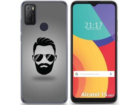 Carcasa Alcatel 1S 2021 / 3L 2021 TUMUNDOSMARTPHONE Barba Multicolor