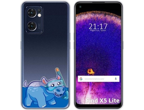 Carcasa Oppo Find X5 Lite 5G TUMUNDOSMARTPHONE Dibujos Transparente Hipo Multicolor