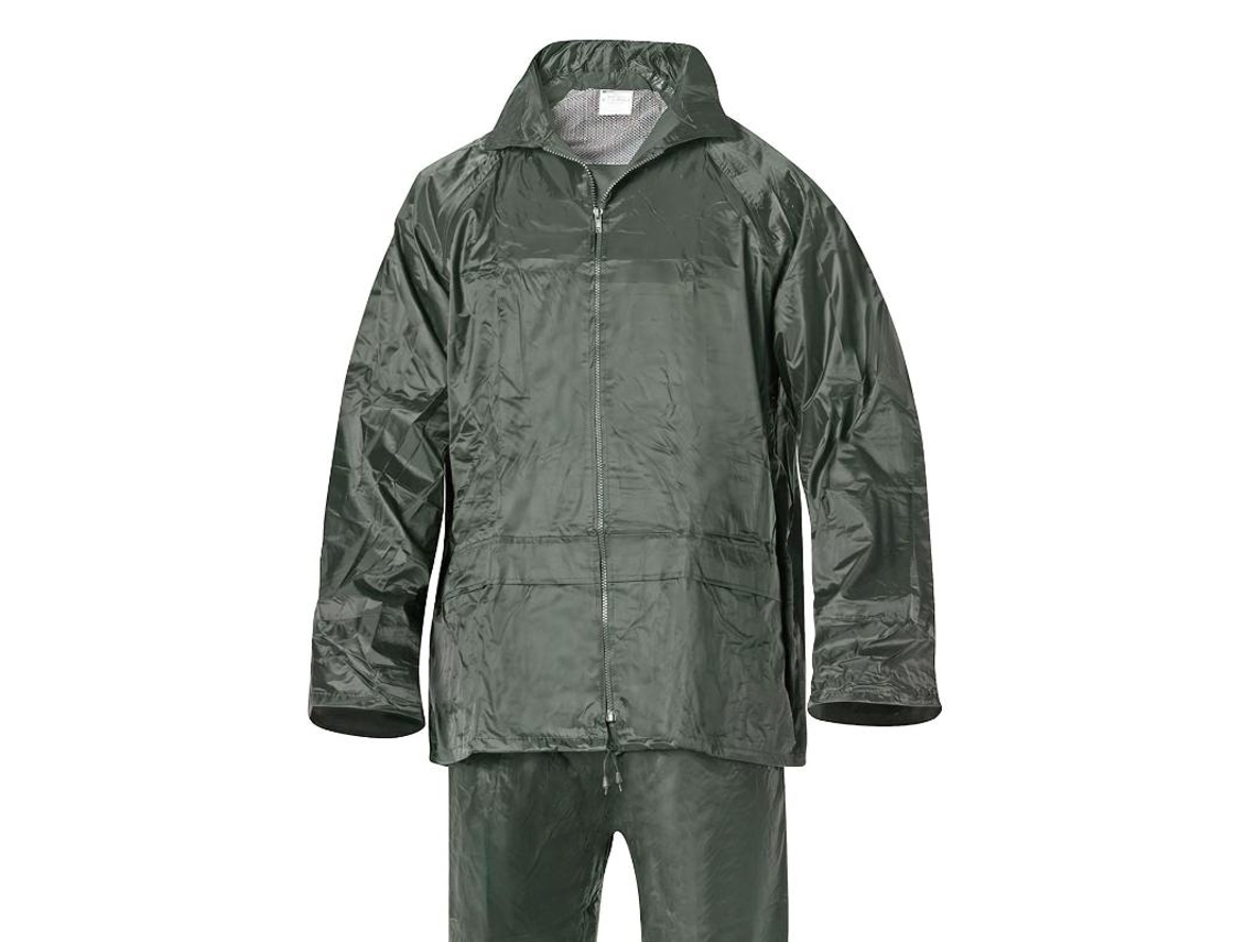 Traje de agua impermeable verde nylon       talla 6-m