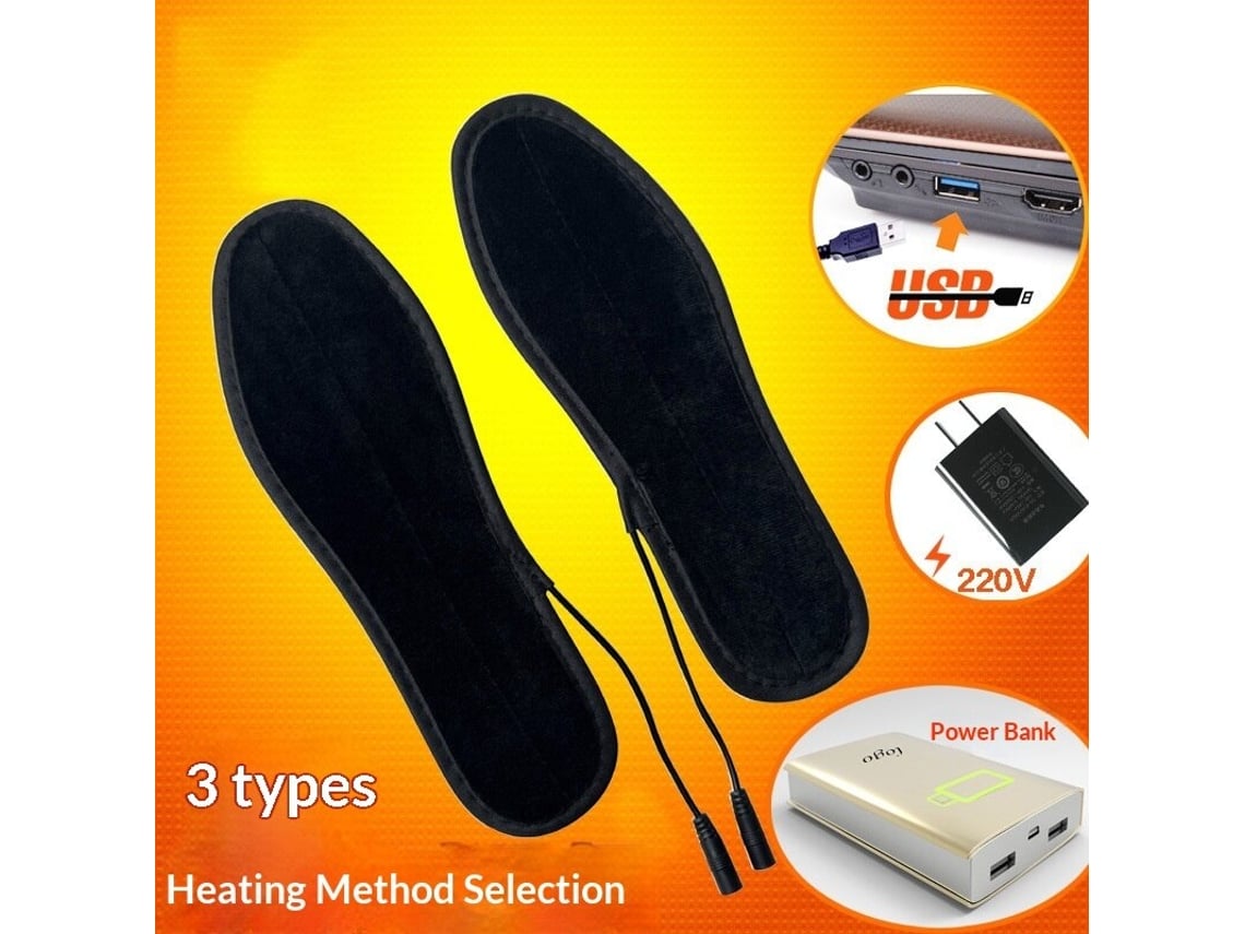 Tengoo Palmilhas Aquecidas Usb Recortáveis Laváveis Inverno 3 Modos Aquecimento Motociclismo Ciclismo Esqui Caminhadas