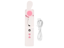 Atomizador USB nano portátil, máquina de pulverización hidratante con ventilador rosa BRILVIBERA
