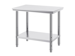 Mesa y banco de trabajo ajustables de acero inoxidable para cocina, lavadero o taller Tekmaquinas