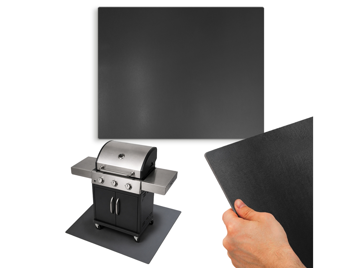 Placa Protectora De Suelo Para Barbacoa - Acero De 1mm (100x80 Cm - Rectángulo)