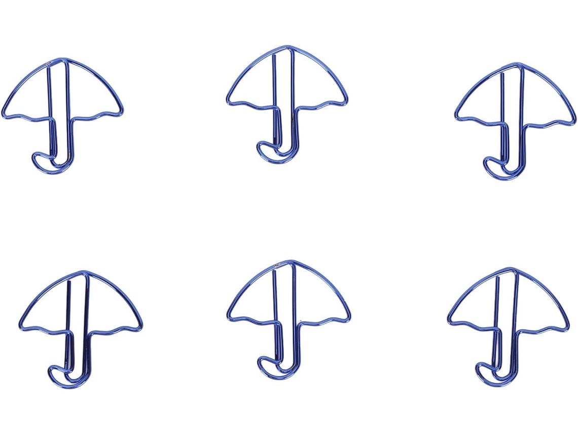 Clips De Dibujos Animados Azules Galvanizados, 50 Unidades, Con Gran Poder De Sujeción.