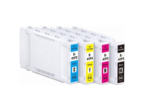 Pack 4 Cartuchos de Tinta Compatibles Epson C13T41F540 C13T41F440 C13T41F340 C13T41F240 para Sc-T3400 Sc-T3400N