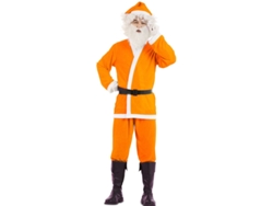 Disfraz de Hombre EUROCARNAVALES Papá Noel Naranja (M/L )