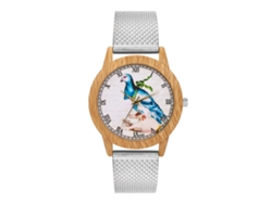 Reloj De Cuarzo Unisex Con Correa De Silicona, Dial Redondo, Casual Y Fashion (plateado)
