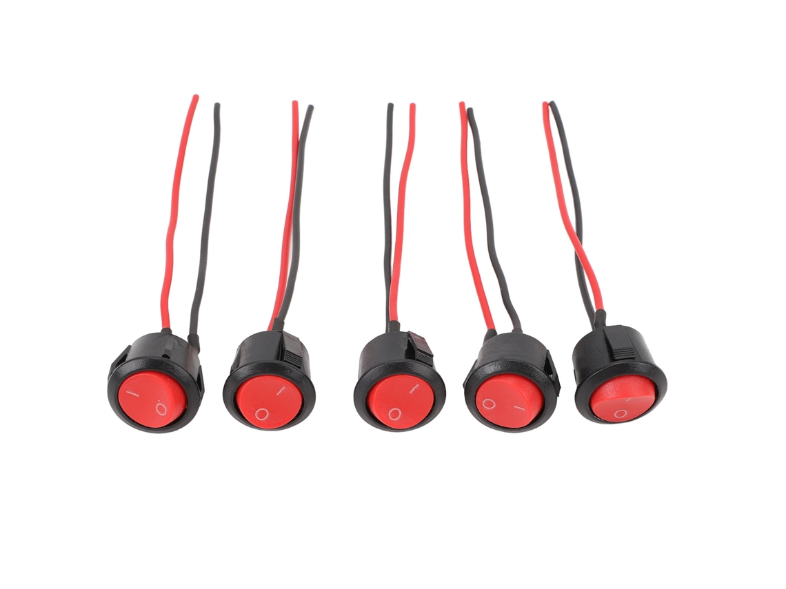 5 Interruptores De Luz Para Motocicleta Con Intermitente - Control De Encendido/apagado De Doble Botón Para Bicicleta Eléctrica, Scooter, Atv De 12 V