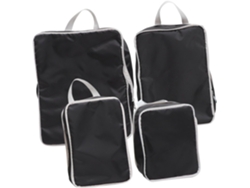De 4 Cubos Compressíveis Para Viagem, Organização De Roupas E Artigos De Higiene Pessoal.