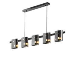 Lámpara de techo colgante gris Toolight App1706 de 5 cp