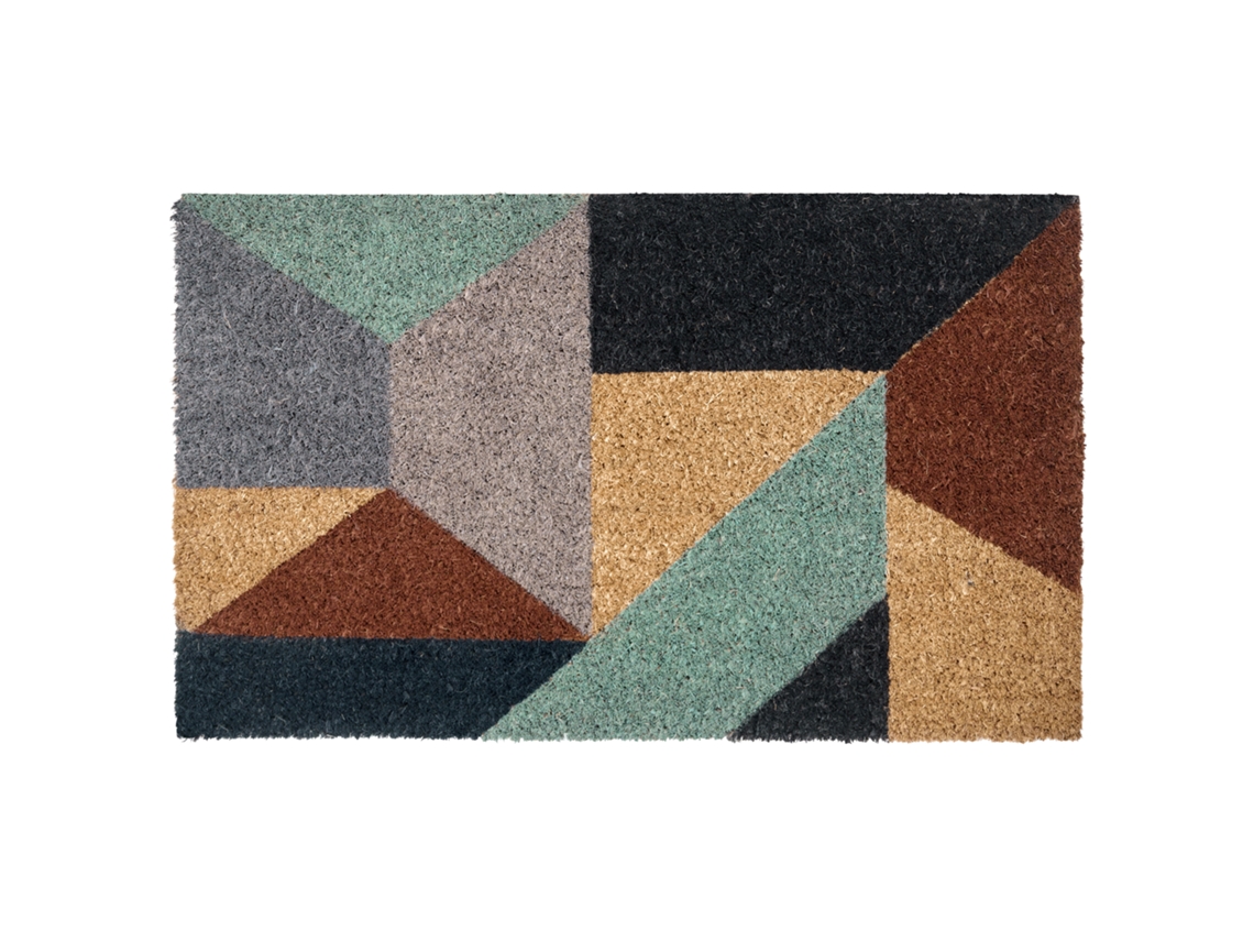 Tapete De Entrada Kipmik Multicolor 50 X 80 Cm Fibra De Coco