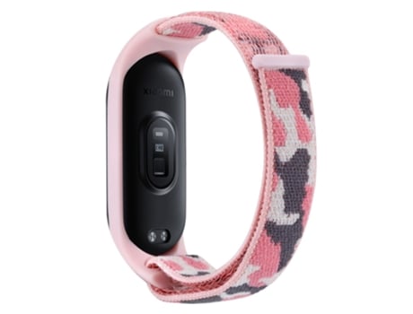 Correa de nailon ajustable para Xiaomi Mi Band 5/6/7 - rosa