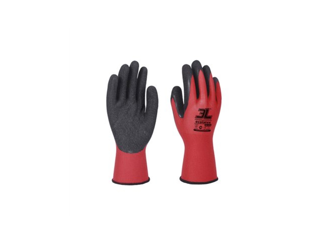 Guante De Látex Áspero Ecolatex Talla Media 8 3l 3l Internacional