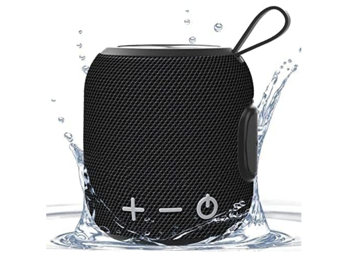 Altavoz Bluetooth portátil, altavoz inalámbrico de doble emparejamiento, mini altavoz Bluetooth 5.0 negro Chennnls