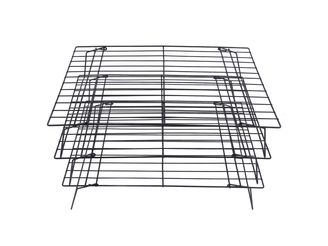 Rejilla De Hierro 33 Cm (13 Pulgadas) Con 3 Niveles Antiadherentes Para Hornear Y