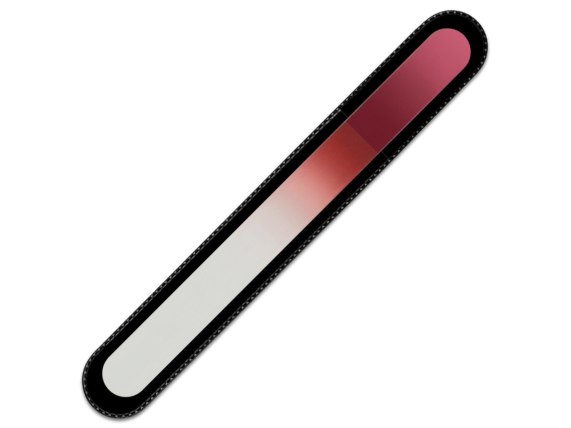 Lima de uñas grande de cristal arcoíris R-b2 - Rojo cayena