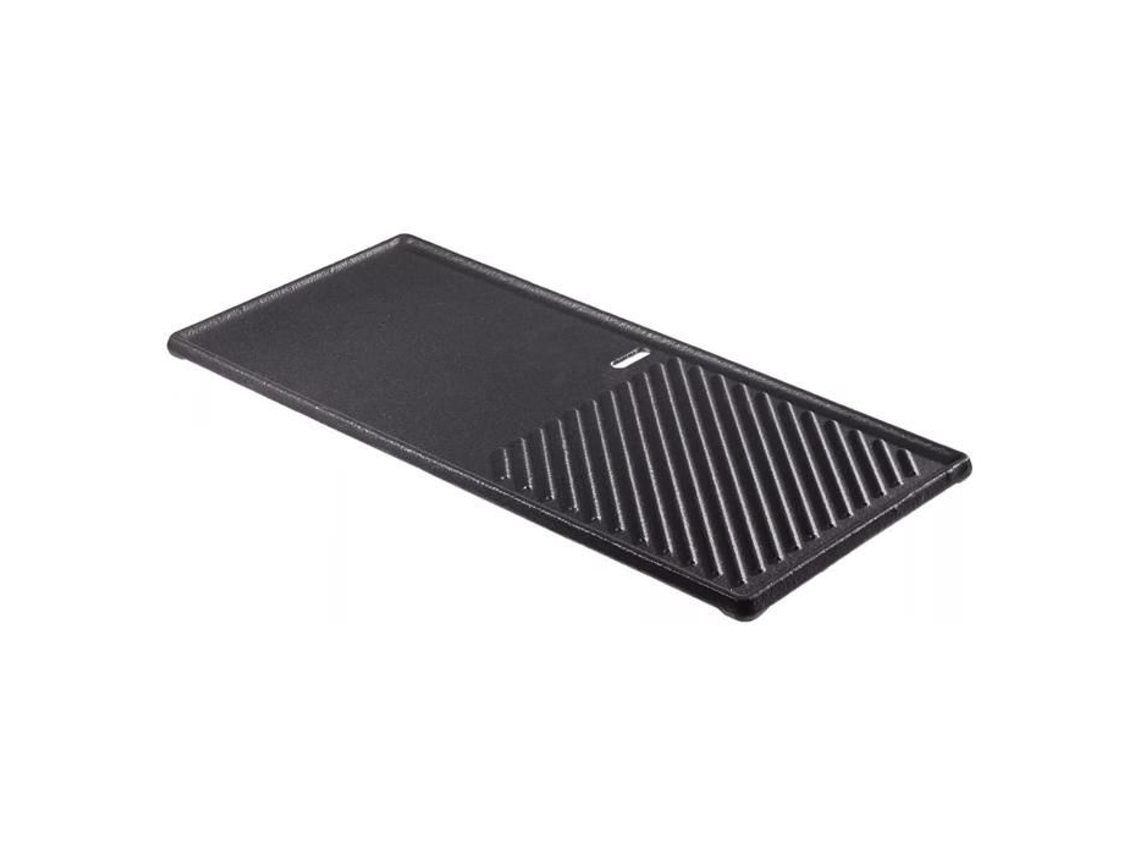 Parrilla de hierro fundido esmaltado Boston Enders para parrilla de gas (20,5 x 43 x 1,5 cm), color negro