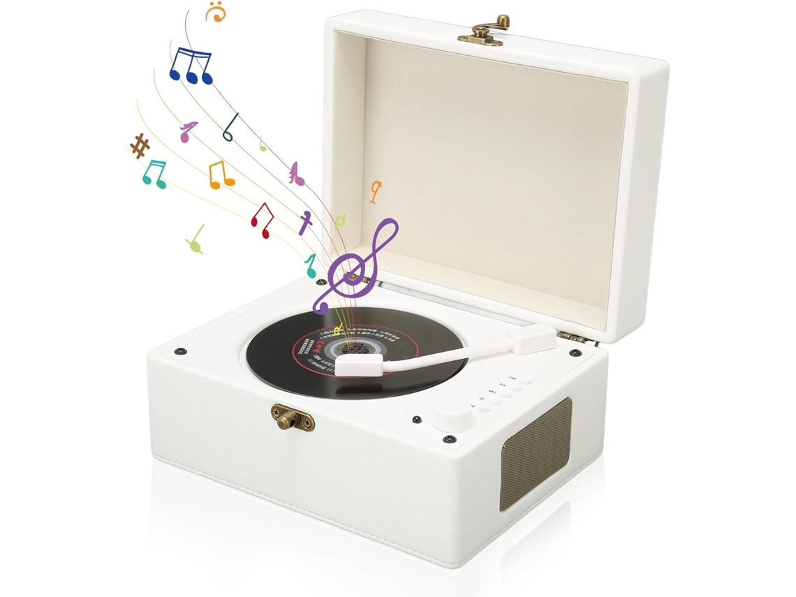 Reproductor de CD con control remoto, captura de sonido precisa, para uso doméstico (blanco)