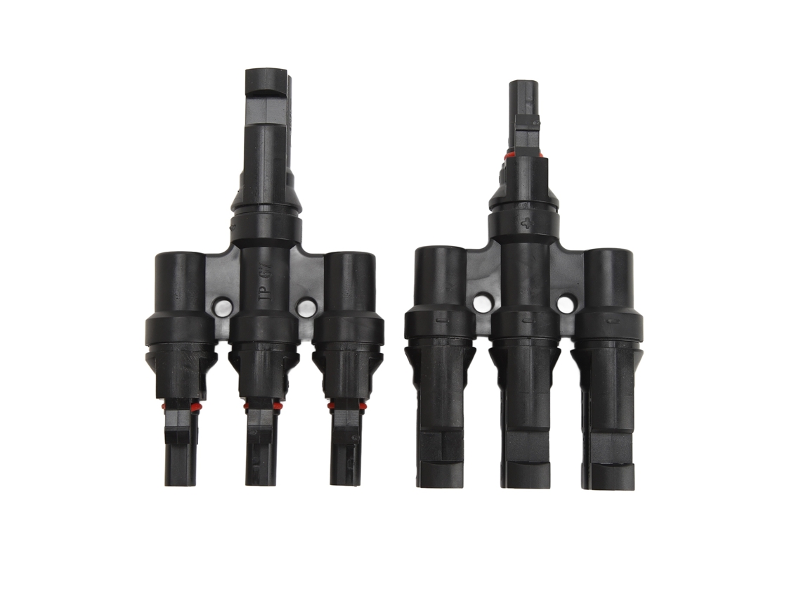 Conector de derivación solar impermeable Primerox T 1 a 3, fotovoltaico de alta capacidad de corriente | S/BRAND