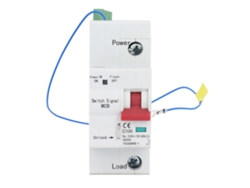Disyuntor inteligente unipolar con comunicación y control activo/pasivo, carril DIN de 230 V