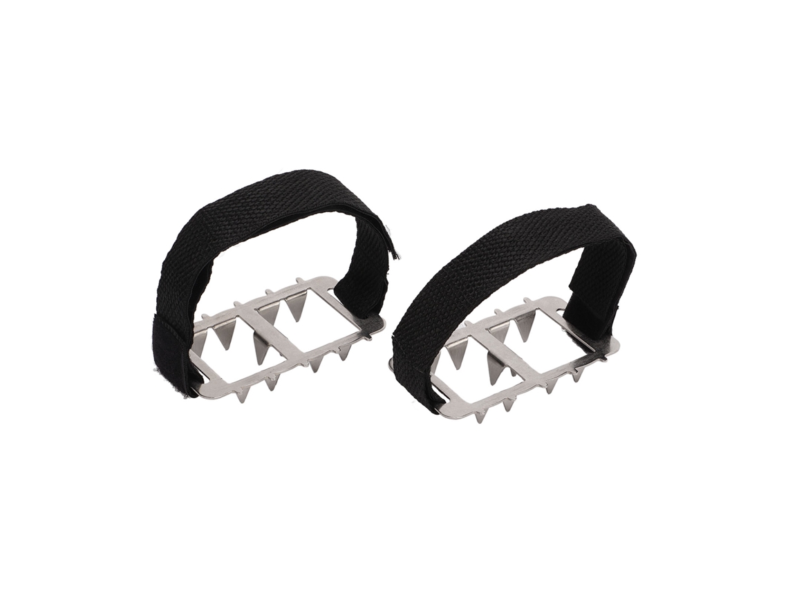Protector de calzado de invierno para hielo y nieve, 10 dientes, acero inoxidable.