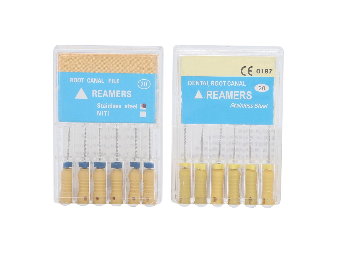KOFIHETY Limas Endodónticas para Conducto Radicular #20 en Acero Inoxidable - Accesorio Dental