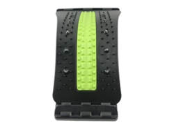 Placa de Masaje para Espalda, Nivel Ajustable, Estirador de Columna Vertebral, 3 Niveles (Verde y Negro) KOFIHETY