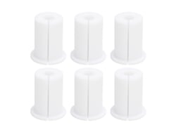 Kit De Passagem De Cabos 6 Peças 2,54cm Bushing De Silicone Para Parede Ethernet Satélite Retangular Branco
