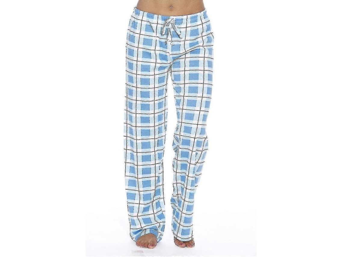 2026-pantalones De Pijama Para Mujer Con Bolsillos Suaves De Franela De Cuadros