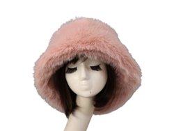 2026-gorro De Pescador Para Mujer Oversize De Pelo Falso Esponjoso Con Protección Para Orejas, Abrigo Térmico Para Invierno Rosa