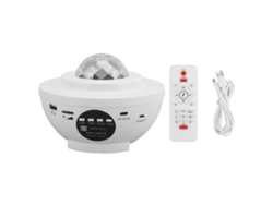 2026-proyector De Estrellas Con Control Remoto Y Altavoz Bluetooth Luz Nocturna Galáctica Usb Regalo Para Fiesta Cumpleaños Blanco