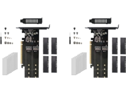 Tarjetas Adaptadoras Pcie A M.2 X16 Nuevas Con 4 Puertos Nvme Para Ssd M-key