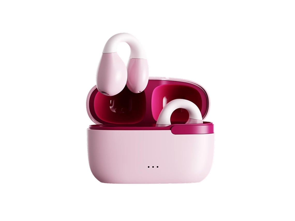 YEMAESRE Auriculares Bluetooth con clip para la oreja de conducción ósea, color rosa