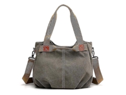 2026-bolsa De Hombro Multifuncional Para Mujer, Hobo Casual Grande, Ideal Para Trabajo, Escuela, Playa Y Compras (gris)