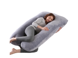 Almohada Para Embarazadas, Almohada En U Desmontable Y Lavable, Gran Cojín De Espalda