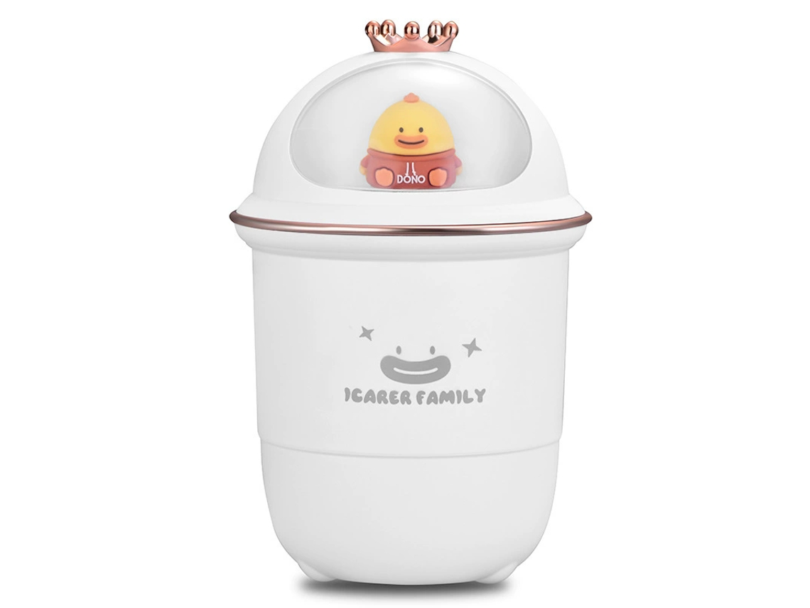 (blanco, Usb) Humidificador Con Diseño De Taza Colorida Y Luz Nocturna Cálida