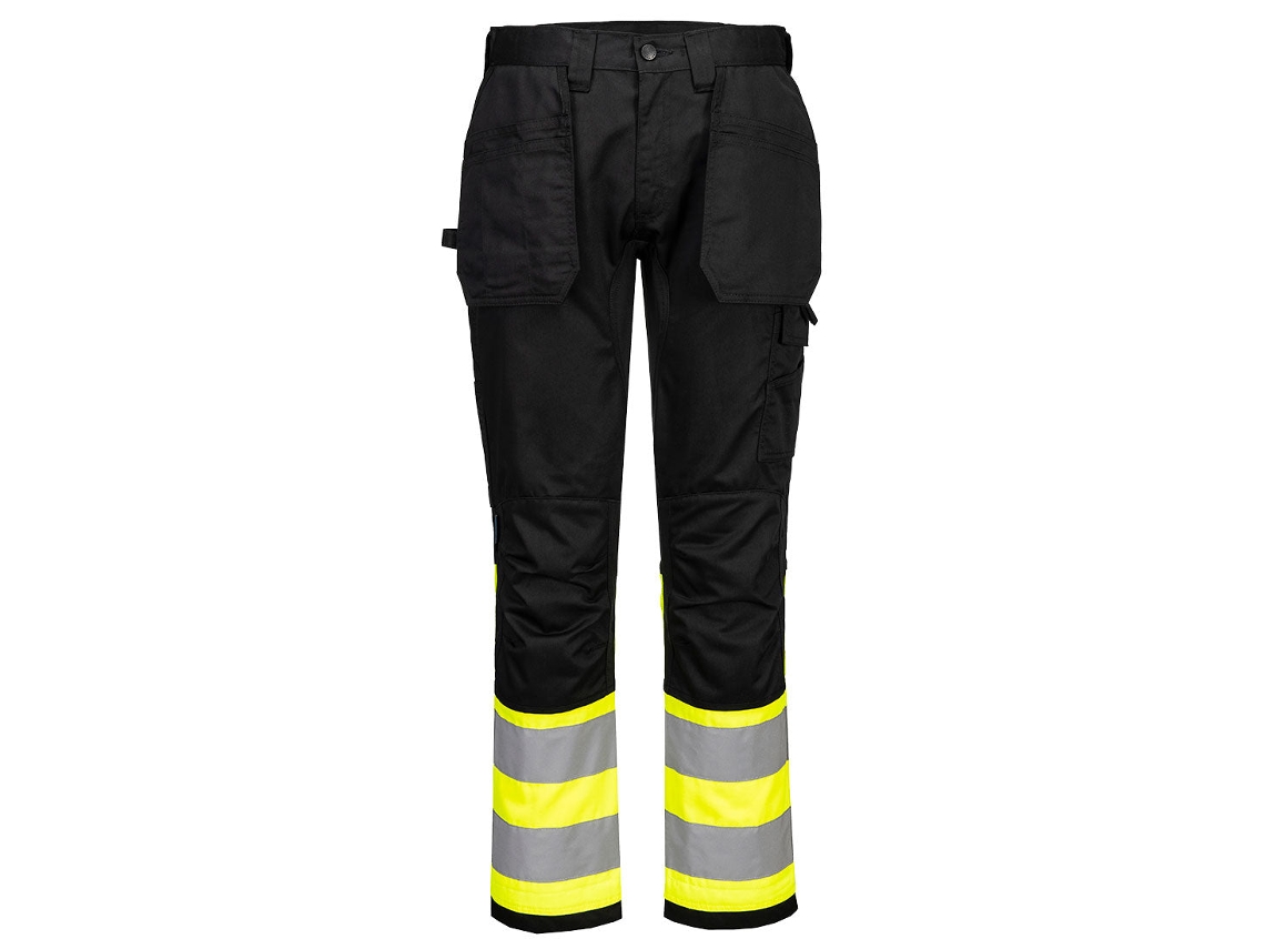 Pantalón De Trabajo Alta Visibilidad Clase 1 | Seguridad Amarillo/negro / 33