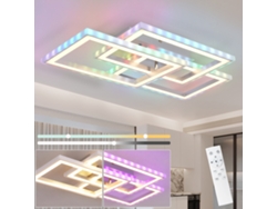 Zmh Lámpara De Techo Led Rgb Con Control Remoto Y Regulable Para Dormitorio