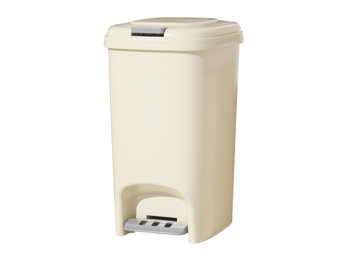 Papelera De Plástico Con Tapa Y Pedal Para Baño, Oficina, Dormitorio Y Cocina.