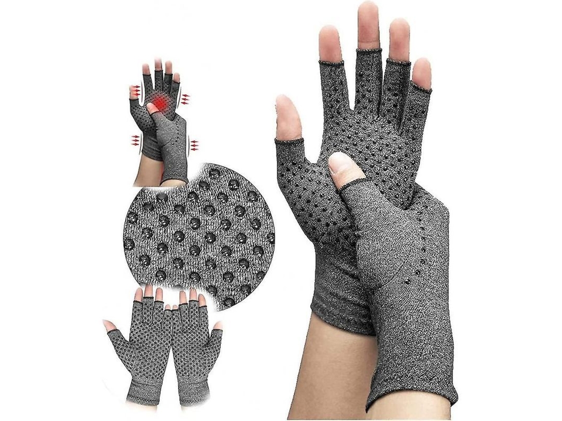 Guantes De Compresión Para Artritis Alivio De Dolor Manos Rheumatoides Osteoartritis Diseño Sin Dedos M