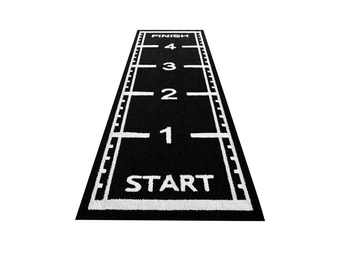 Pista De Atletismo De Césped Artificial - 5 X 1,5 Metros - Negro