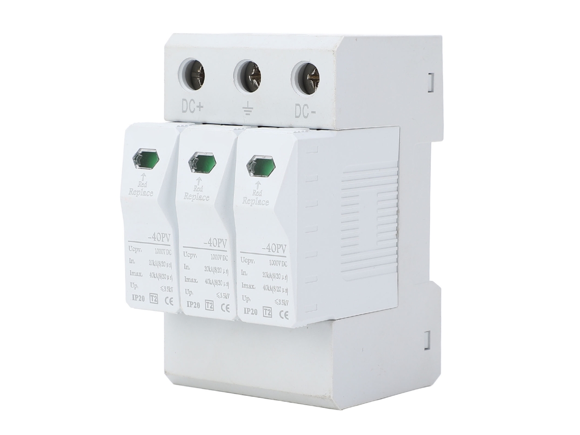 Veloriskku-protector De Sobrecarga Cc 1000v 20-40ka Arrester de Seguridad De Voltaje Protector