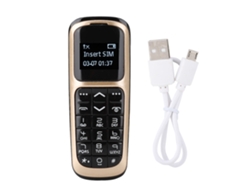 Mini Telefone Móvel Sem Fio Bluetooth V2 Com Tela 0.66 Polegadas E Função De Chamada