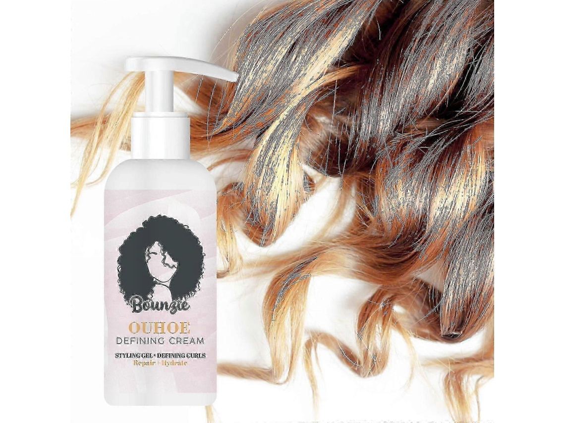 Ouhoe Elastic Curly Hair Styling Fluffy Curly Hair Dry Repair Curly Hair Essence Moisturizing S