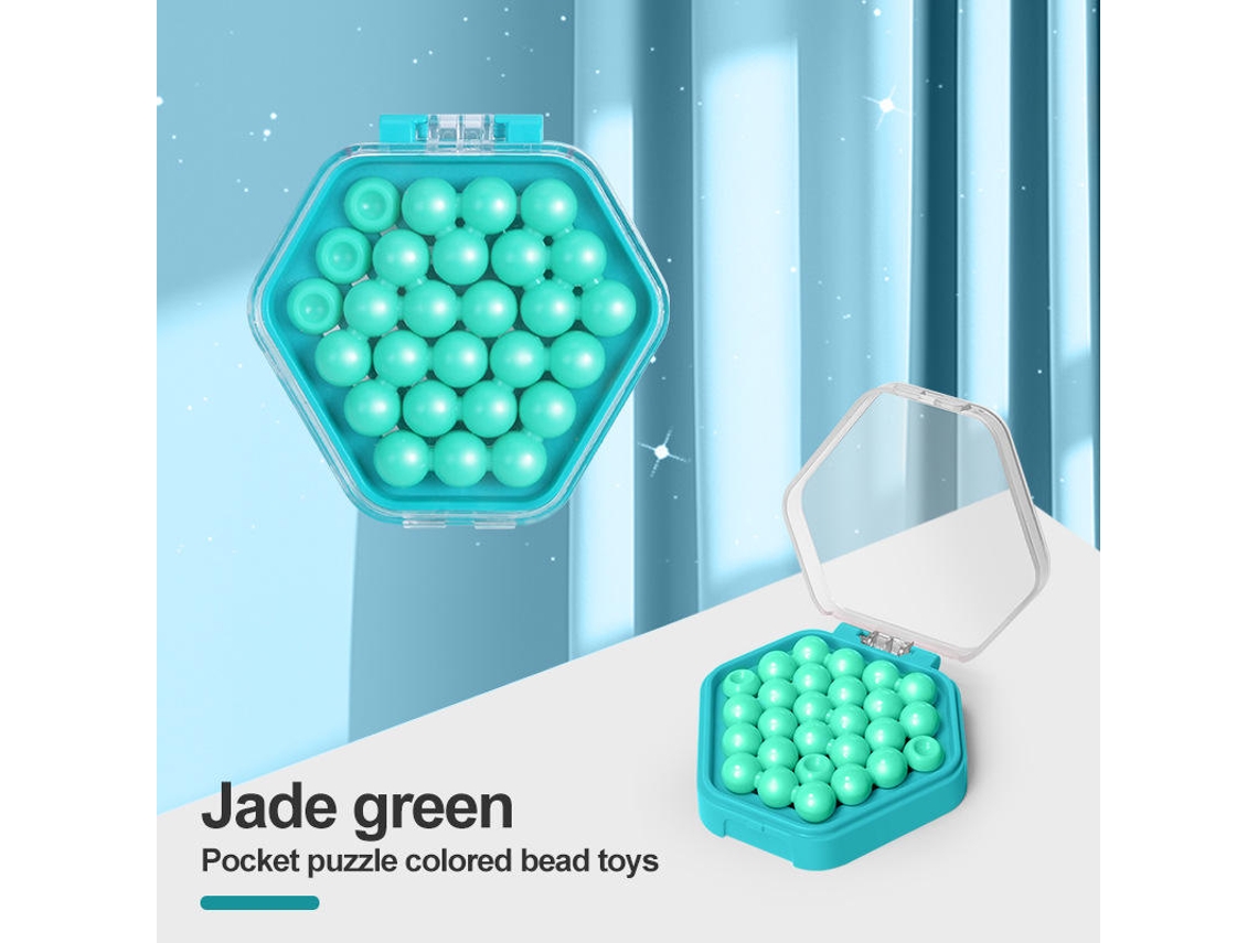 Juego de mesa educativo para niños Smart Bead Puzzle Mini Magic Bead para dos jugadores Verde DIGITALLAB