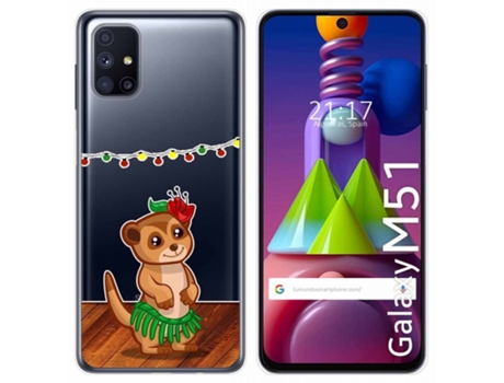 Carcasa Samsung Galaxy M51 TUMUNDOSMARTPHONE Dibujos Transparente Multicolor